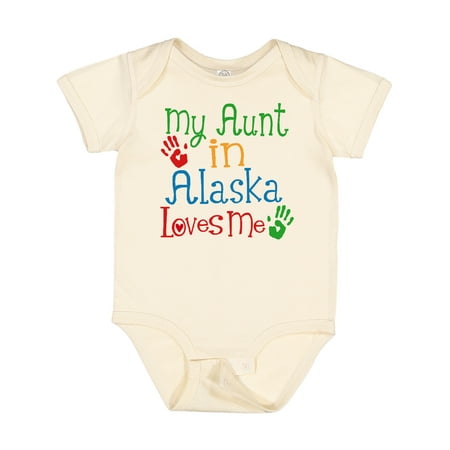 

Inktastic My Aunt in Alaska Loves Me Nephew Gift Gift Baby Boy or Baby Girl Bodysuit