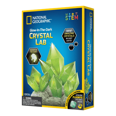 National Geographic Glow-in-the-Dark Crystal Grow Lab Kit for Child 8 years and up