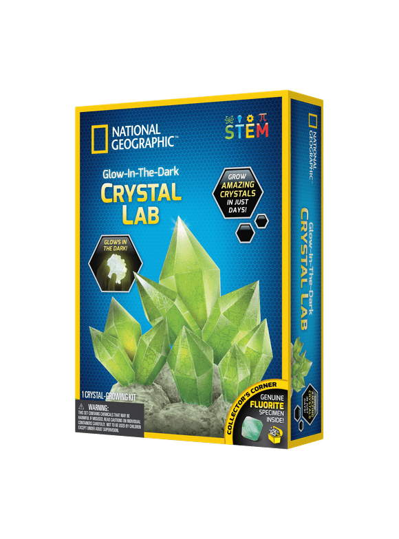 National Geographic Glow-in-the-Dark Crystal Grow Lab Kit
