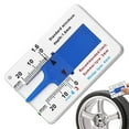 thumbnail image 2 of Clear Plastic Ruler Plastic Tire Tread Ruler 0-20Mm Vernier Measure Caliper Tire Tread Ruler Portable Tire Tread Measure Gauge Tire Tread Gauge, 2 of 9