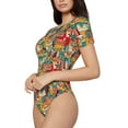 thumbnail image 2 of Easygdp Funny Owl Bird Women's One-Piece Swimsuit Slim Fit Crew Neck Bodysuit Athletic Swimwear with Concealed Buckle - X-Large, 2 of 9