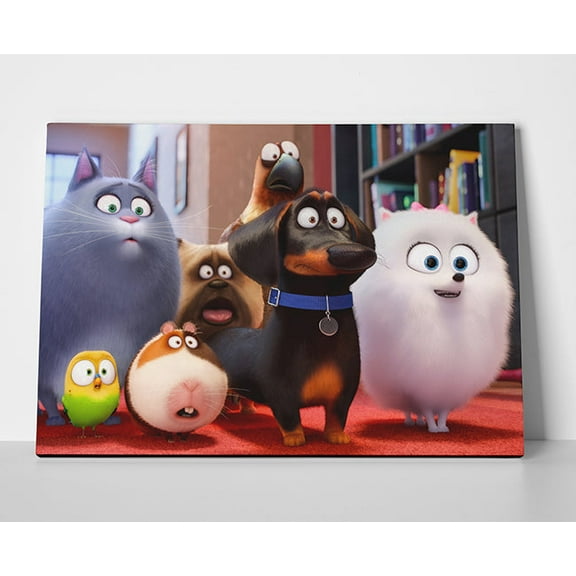 Life of Pets Movie Poster or Wrapped Canvas