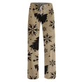 thumbnail image 6 of Lumtrix Christmas Pajamas For Women Lightweight Pants Sleep Bottom Trendy Snowflakes And Xmas Tree Graphic Elastic Waist Pj Pants Brown S, 6 of 6
