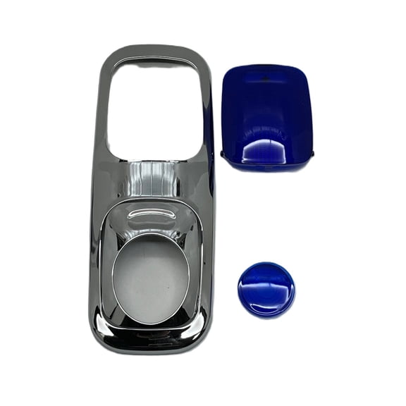 Dome and Map Light Kit. W/Chrome Plastic Dome Cover - Blue compatible with Peterbilt 2006 