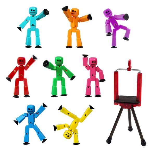 Toy Zing Stikbot TST888SCTP con 8 Stikbots y trípode