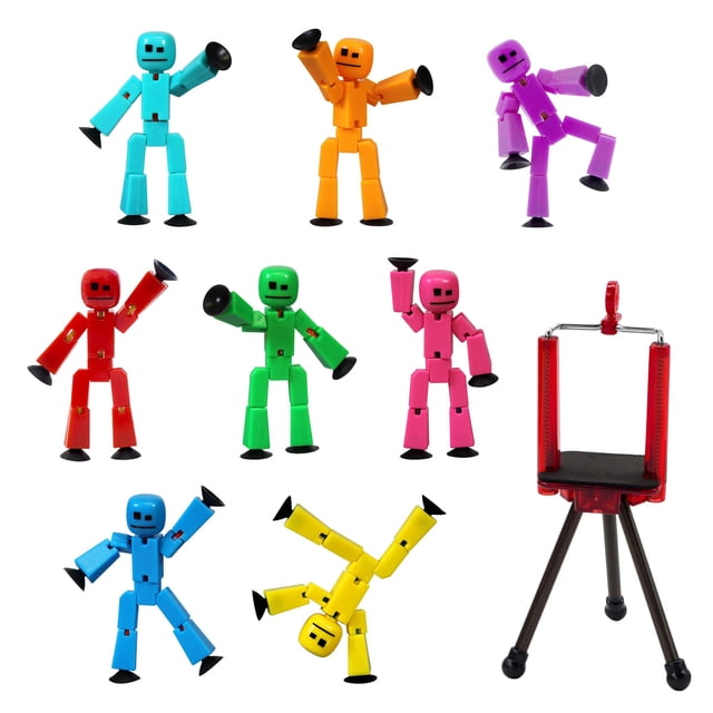 Toy Zing Stikbot TST888SCTP con 8 Stikbots y trípode