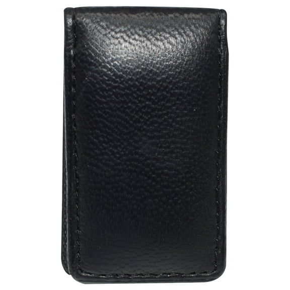Slim Magnetic Money Clip Hunter Leather Business Card Holder for Men