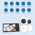 thumbnail image 4 of Monitor para bebé HelloBaby 5.5" 720P 2 cámaras sin WiFi, 4 of 7