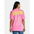 thumbnail image 3 of Nirvana Women's Front Back Graphic Band Tee with Short Sleeves, Sizes XXS-XXL, 3 of 5