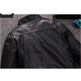 thumbnail image 5 of Girls Faux Leather Jackets Children's Boys Zip Outwear Fitted Slim Coat, 5 of 6