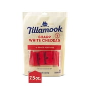 Angle View: Tillamook Sharp White Cheddar Cheese Snacks, 7.5 oz, 10 ct