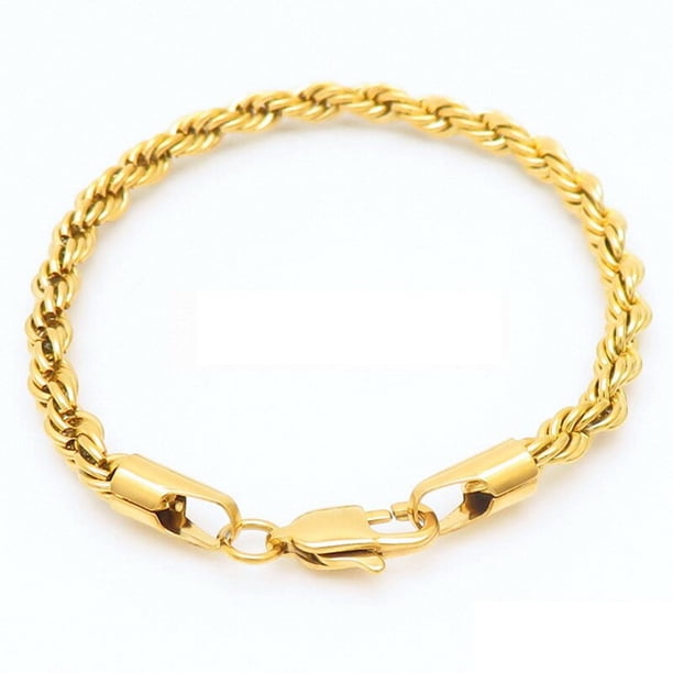 Fongten-pulsera de cadena de eslabones trenzados para hombre, brazalete de acero inoxidable, color negro, regalo de joyería, venta al por mayor Fivean unisex