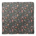 thumbnail image 4 of Bimba Gray Shell & Starfish Ocean Printed Pure Silk Scarf Neck Wrap Summer Hair Bandanas For Women 40 x 40 Inches, 4 of 6