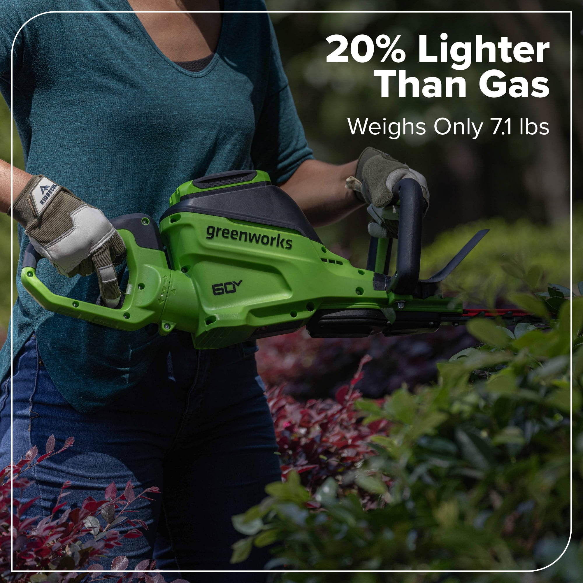 Greenworks 60V 26" Hedge Trimmer with 2.0 Ah Battery & 3 Amp Charger 2216602