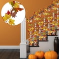 thumbnail image 6 of ZOELNIC Fall Artificial Leaves Garland Maple Leaves Vines Thanksgiving Decorations Wall Hanging Halloween Decorations, 6 of 9