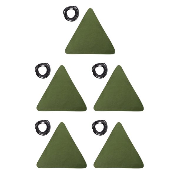 Advancent Taburete de tela Oxford para acampar, silla plegable para caza y pesca, asiento para senderismo, caravana, pescador, equipo de viaje, Verde 5Conjunto
