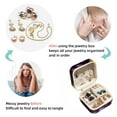 thumbnail image 4 of Grape Portable Square Jewelry Box Organizer for Rings, Earrings, Necklaces, Bracelets - for Girls and Women, 4 of 6