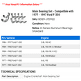 thumbnail image 2 of Main Bearing Set - Compatible with 1977 - 1997 Ford F-350 1978 1979 1980 1981 1982 1983 1984 1985 1986 1987 1988 1989 1990 1991 1992 1993 1994 1995 1996, 2 of 2
