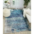 thumbnail image 4 of Nourison Silver Screen Distressed Floral Area Rug Ivory/Teal 5'3" x 7'3" 5' x 8' Indoor Ivory Glam, Persian, Vintage, 4 of 7
