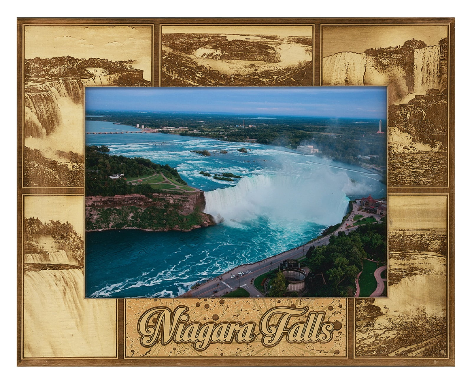 Niagara Falls Laser Engraved Wood Picture Frame Landscape (5 x 7