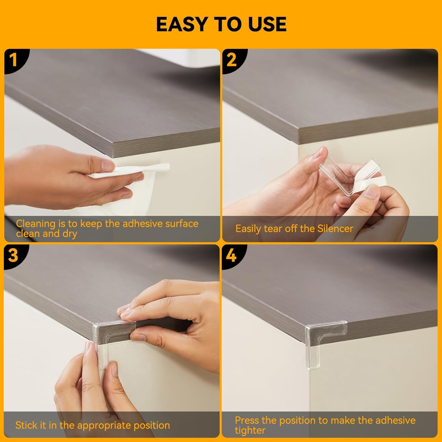 8pcs, Corner Protectors, Table Corner Protectors to Cover Sharp Furniture, Corner Guards Bumpers to Keep Our Family Safe, Anti-Collision, Suitable for Table Corner Cabinet Corner Window Corner