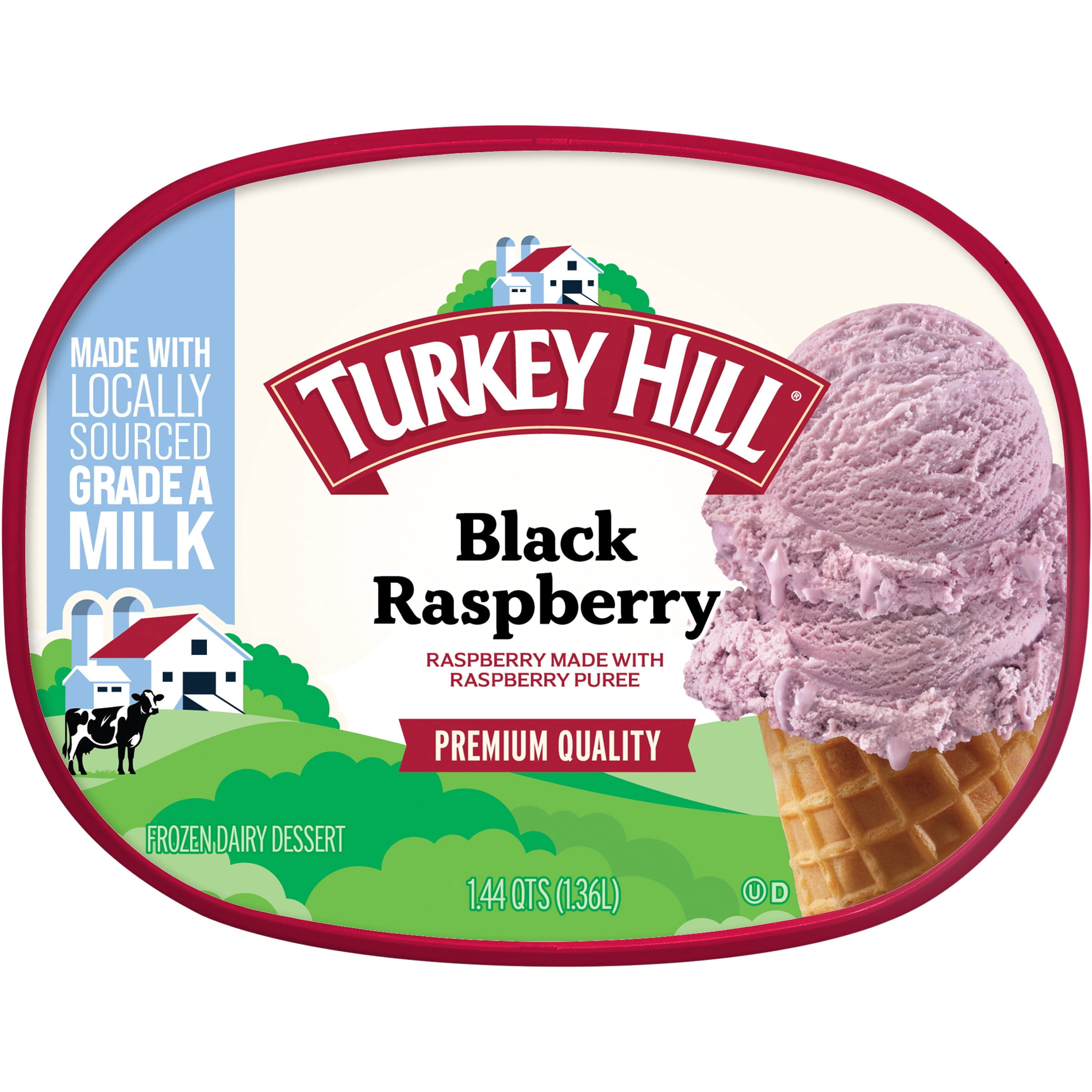 Turkey Hill Black Raspberry Premium Ice Cream, 46 fl oz