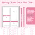 thumbnail image 5 of 48" x 96" Full-Assembled 3-Lite Primed Frosted Closet Sliding Doors With Hardware Kit & Handles, 5 of 8