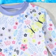 thumbnail image 5 of TOWED22 Girls Rash Guard Set Long Sleeve Two Piece Swimsuit with UPF 50+ Sun Protection for Girls 3-8 Years Purple,3-4 Y, 5 of 7