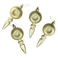 thumbnail image 6 of 4ct Matte Gold Retro Reflector Shatterproof Christmas Finial Ornaments 7.5", 6 of 8