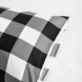 thumbnail image 3 of Luxury and Soft Microfiber Pillowcase Set of 2 Pack, Fade Resistant Pillow Cases with Envelope Closure, King, 20 x 36 inches, Black Squares, 3 of 7