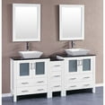 thumbnail image 6 of 60" Bosconi AW230SQCWG Double Vanity-Color:White,Finish:Brushed Nickel, 6 of 10