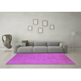 thumbnail image 3 of Ahgly Company Indoor Round Oriental Purple Industrial Area Rugs, 5' Round, 3 of 4