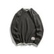 thumbnail image 4 of Suéter de cuello redondo de color sólido para hombre de otoño, suéter juvenil para hombre, estilo versátil, 4 of 5