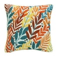 thumbnail image 2 of Outdoor Decor Cabana Colored Leaves Print Decorative Pillow 18 x 18 in Multi, 2 of 3
