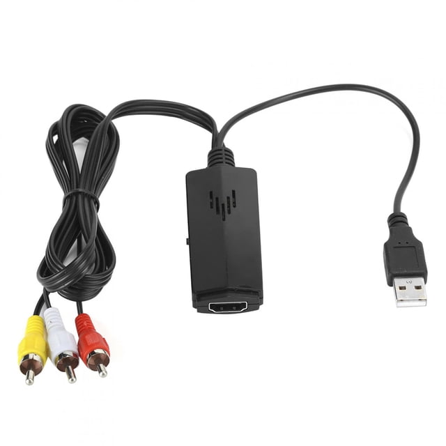 Adaptador universal Mini AV a HDMI Convertidor de vídeo de alta definición de línea larga AV2HDMI