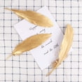 thumbnail image 2 of 80 Pieces Gold Feathers for Craft Wedding Home Party Decorations, 6-8 Inches Gold Craft Feathers, 2 of 7