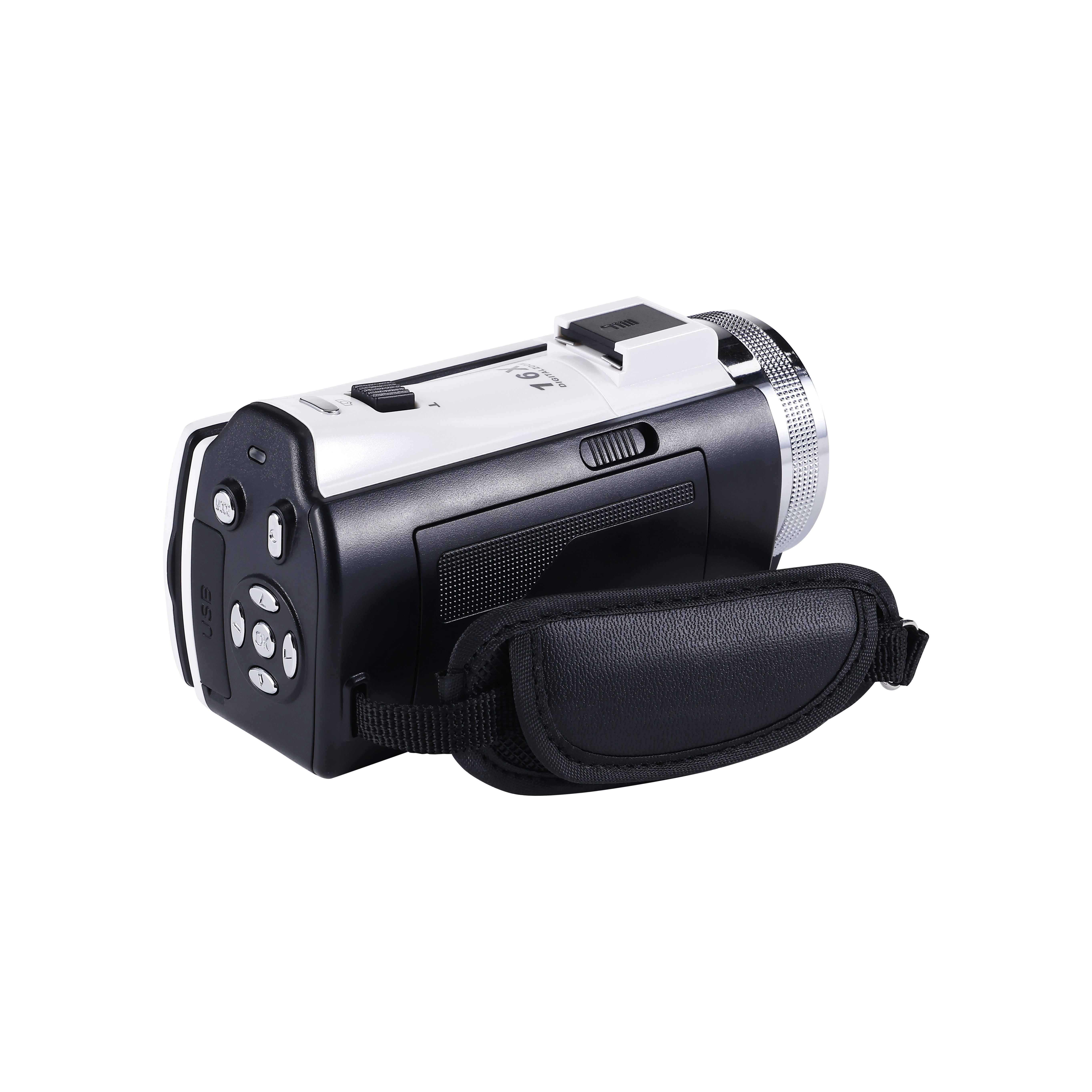 Vivitar PopCam America 250 Digital Camcorder – USA Celebration Edition, White 48MP, Full HD 1080P Video, 3" Flip Screen, 16X Digital Zoom Camcorder with Built-in Mic for Vlogging & Travel