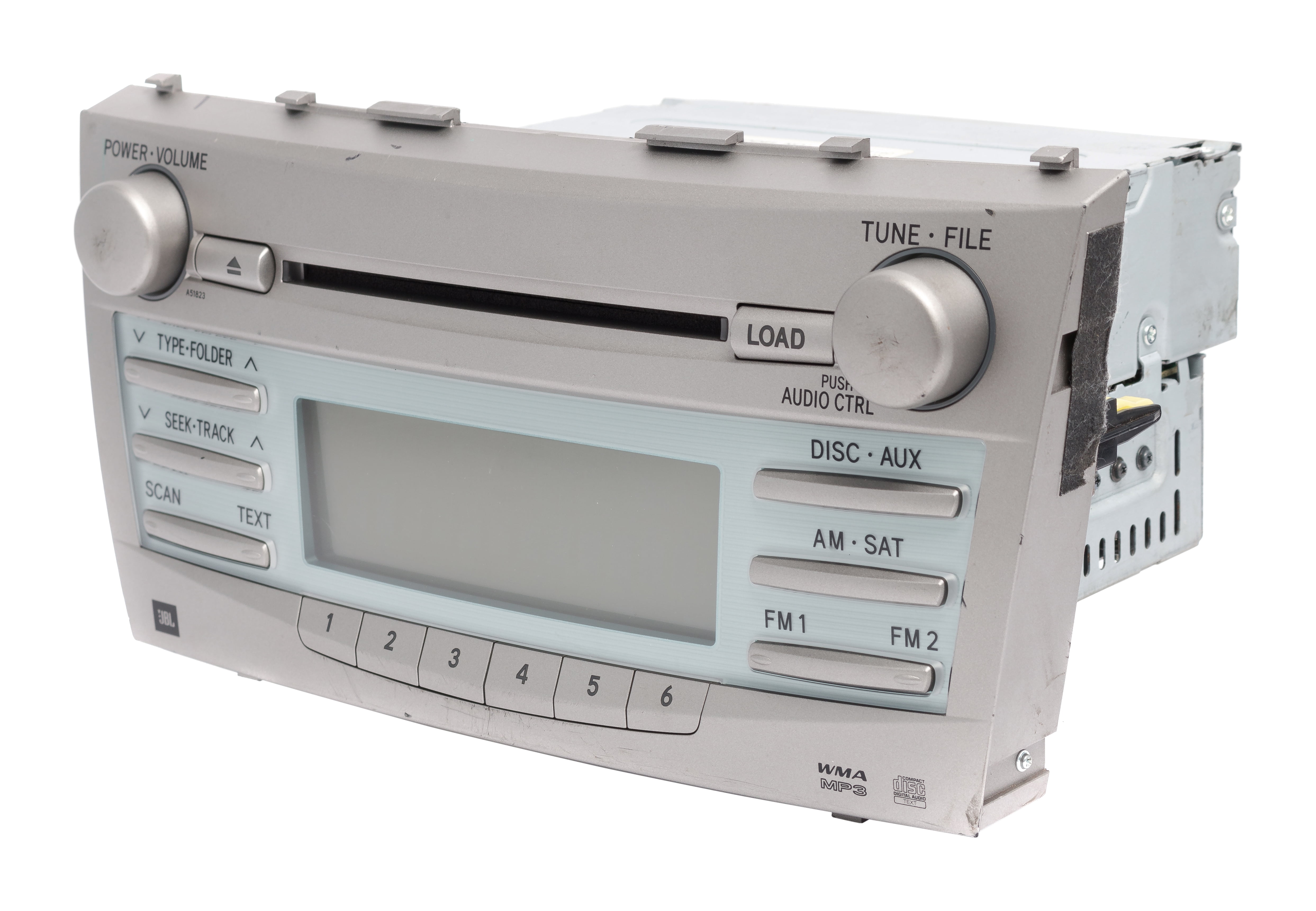 Restored Toyota Camry 2007-2009 AMFM Radio and CD MP3 Player Part 86120-06190 Face A51823 (Refurbished)