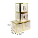 thumbnail image 3 of Cajas de globos transparentes reutilizables para fotografía con letras para niñas y niños BEBÉ dorado, 3 of 9