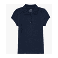 thumbnail image 1 of Unizone Uniforms Polo Piqué à Manches Courtes pour Filles (Grand, Bleu Marine), 1 of 7