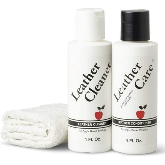 Apple Brand Leather Care Kit Cleaner & Conditioner