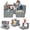 Dark Gray, variant on QuzyAor 39" Modular Kids Play Couch, 5-Piece Velvet Toddler Foam Sofa, Foldable Convertible Play Chair for Boys Girls Playroom Bedroom, Dark Gray