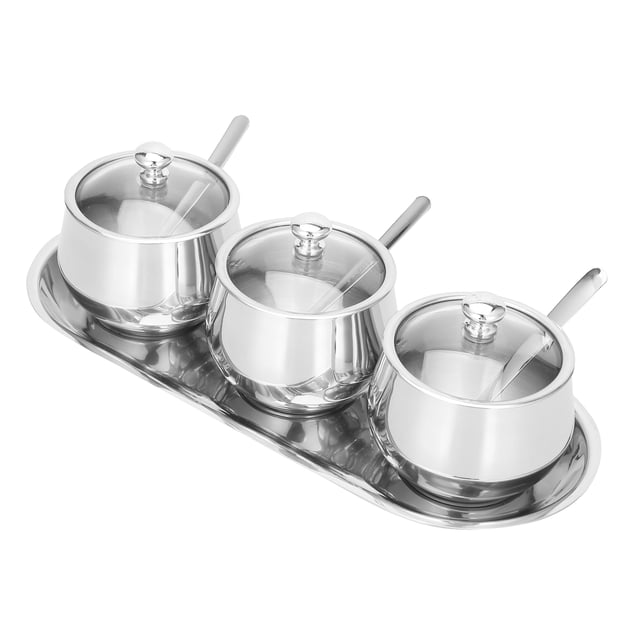 Spice Container, Durable 304 Stainless Steel Seasoning Box, Anti-Rust Gift For Home Restaurant Kitchen