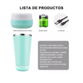 thumbnail image 4 of Taza Termica Wünd  Fría/caliente Inoxidable 16oz Audio Bluetooth Modelo Cian, 4 of 5