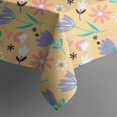 thumbnail image 4 of 60x60 Inch Waterproof Square Tablecloth, Thickened Polyester Table Cover for Dining & Parties, Floral Print, 4 of 6