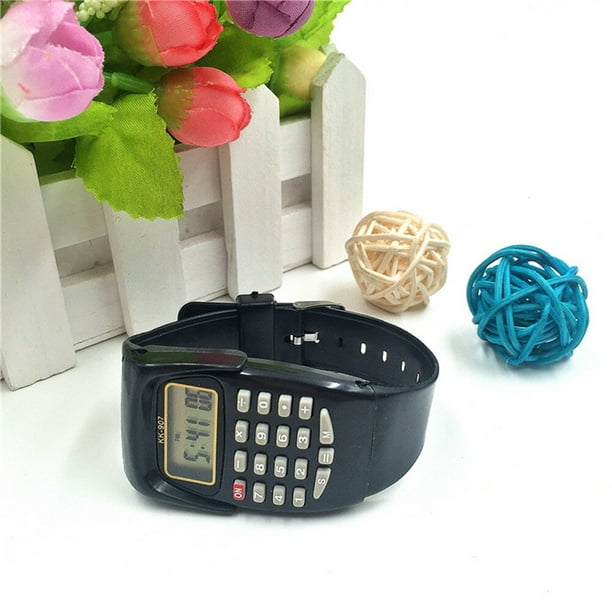 Reloj calculadora especial para examen de estudiante KK 907 reloj electronico para ninos negro Walmart en linea