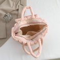 thumbnail image 4 of Bolso Mano Esponjoso Acolchado Algodón para Mujer () Rosa, 4 of 9