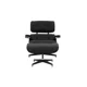 thumbnail image 2 of Silla réplica Eames Lounge Ottoman negro Estilo Contemporáneo Color Negro Gaia Herbs Eames, 2 of 7