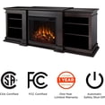thumbnail image 6 of Real Flame Fresno 72" Electric Fireplace TV Stand in Dark Walnut, 6 of 9