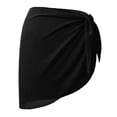 thumbnail image 3 of Gasa corta Traje de baño Wrap Beach Tie Wrap Mujer Bikini Coverup Short Summer Traje de baño Coverups 50cmx180cm, 3 of 8